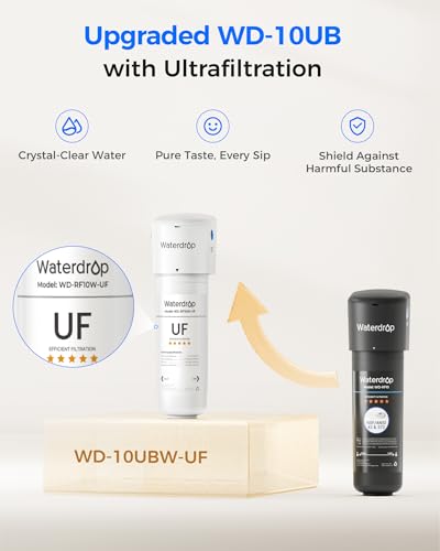 Waterdrop 10UB Under Sink Water Filter System with Dedicated Faucet