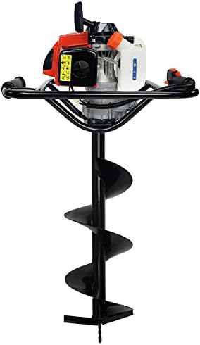 XtremepowerUS 2.5HP Post Hole Digger 63cc Gas-Powered 2-Stroke Auger Digging Drill Shaft Size 3/4" (Machine Only)