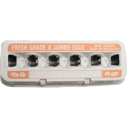 FarmTek Jumbo Egg Cartons – 200 Count, Molded Fiber Bulk Pack | Secure Jumbo Egg Storage, Durable Molded Fiber, Protective Natural Finish