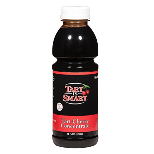 Tart is Smart Montmorency Tart Cherry Juice Concentrate, Cherry Juice Bottle Beverage, Rich in Antioxidants, Ideal for Muscle Recovery and Sleep Support, No-Added Sugar - 32 Ounce Bottle (Pack of 1)