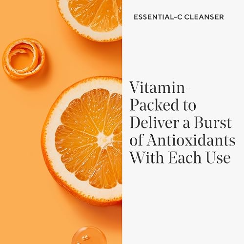 Murad Essential-C Facial Cleanser - Vitamin C | Gentle foaming gel face wash with Vitamin C, Vitamin E, Vitamin A, Allantoin & Panthenol cleanses, nourishes and hydrates