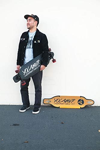 Aluminum Gold or Black Skateboards Longboard Drop Through Deck ONLY or Complete Long Board, for Boys, Girls, Kids, Teens and Adults and for Beginners to Professionals