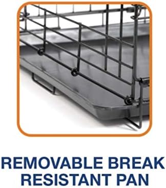 Precision Pet Products Two Door Provalue Wire Dog Crate, 24 Inch, For Pets 15-30 lbs, With 5-Point Locking System