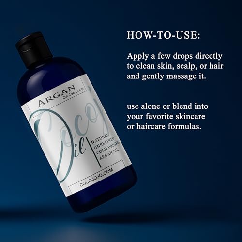 Argan Oil -Cold Pressed 16 oz 100% Pure Natural Extra Virgin Unrefined Grade-a Argan Moroccan Marrakesh Oil Moisturizer Hair Face Lips Body Scalp Skin Hair