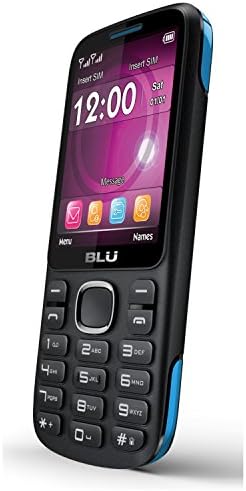 BLU T276T Black Blue Jenny TV 2.8 Unlocked GSM Dual-SIM Cell Phone w/ 1.3MP Camera - Unlocked Cell Phones - Retail Packaging - Black Blue