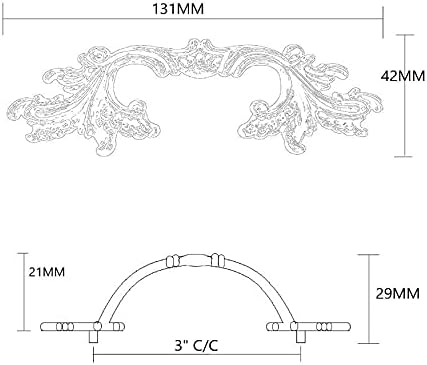 Richelieu | Provence 3-inch (76 mm) Antique English Arched Cabinet Pull