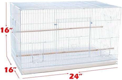 Divider Breeding Cage Aviary Bird Finch Parakeet Finch Flight Cage 24" x 16" x 16"