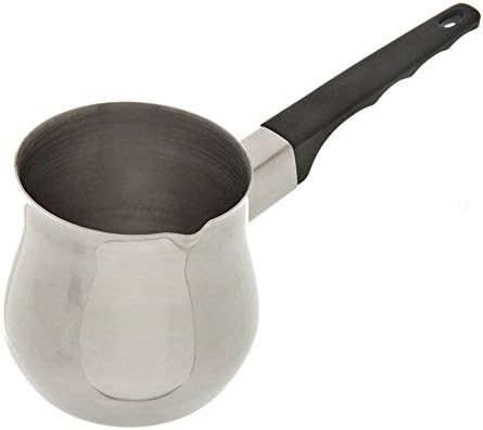 Update International Turkish Pitcher for Coffee, Espresso Decanter, 18/8 Gauge Stainless Steel, 12 Oz. (Ounce) Barista