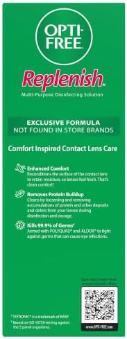 OPTI-FREE Replenish Multi-Purpose Contact Lens Solution, 10 Fl Oz