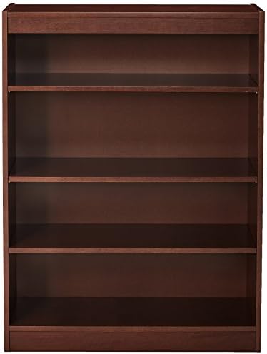 Lorell 4-Shelf Panel Cherry Bookcase, 36" x 12" x 48"