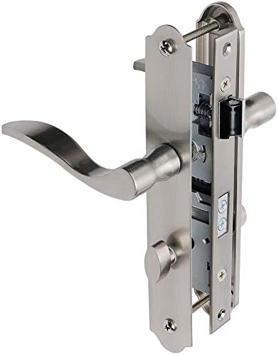 Wright Products - Serenade Mortise Keyed Lever Mount Latch with Deadbolt for Screen and Storm Doors, Satin Nickel