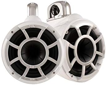 Wet Sounds REV 10 Fixed Clamp Tower Speakers - White (Pair) (Renewed)