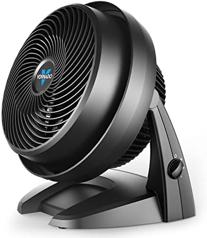 Vornado 630 Medium Air Circulator Fan, 3 Speed, Adjustable Tilt, Black | Whole Room Air Circulator, Floor Fan for Bedroom, Office, Home, 9 in