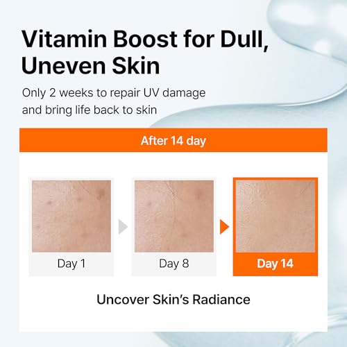 DearKlairs Vitamin C Serum - Dark Spot Care for Sensitive Skin, 1.18 fl.oz. | 5% Pure Vitamin C & Niacinamide, EGF Peptides, Even Skin Tone