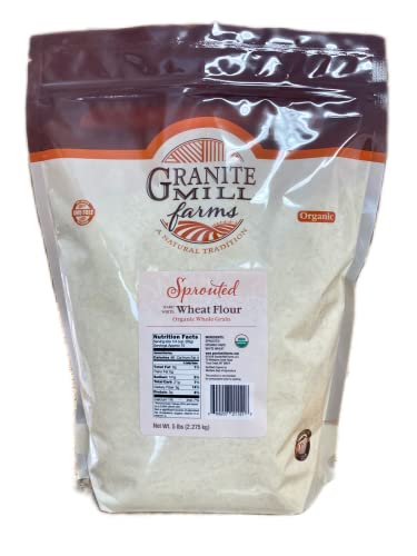 Granite Mill Farms Sprouted Organic Hard White Wheat Flour, 5 lb