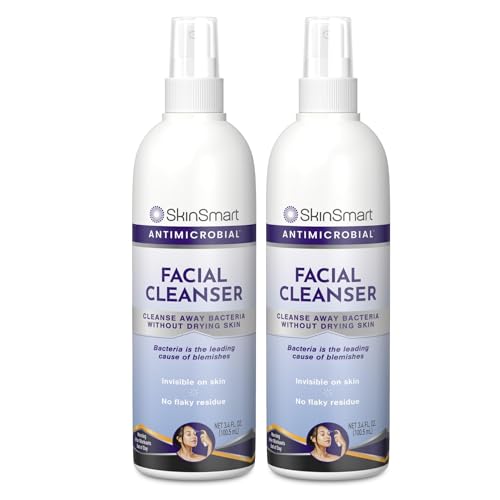 SkinSmart Antimicrobial Facial Cleanser for Breakouts and Blemishes, 8 oz