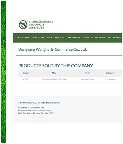 200 Count 100% Plant-Based Wrapped Compostable Straws | Plasticless Biodegradable Flexible Drinking Straws - A Fantastic Eco Friendly Alternative to