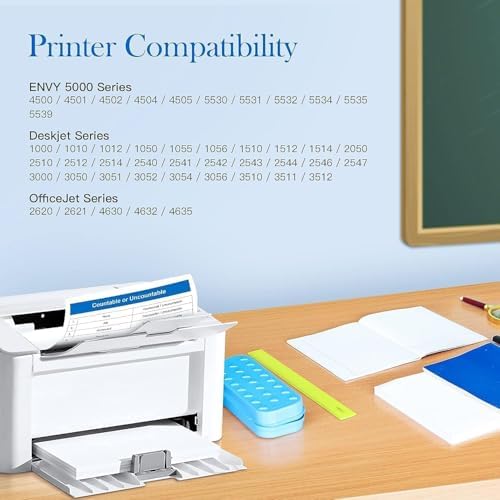 61XL Ink Cartridges Replacement for HP 61 Ink Cartridge Combo Pack for HP Ink 61 61XL Works with HP Envy 4500 4502 5530 Deskjet 2540 3510 OfficeJet