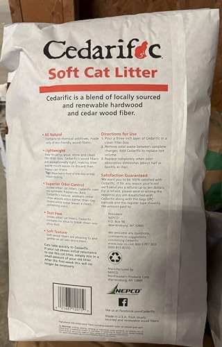 Natural Cedar Chips Cat Litter