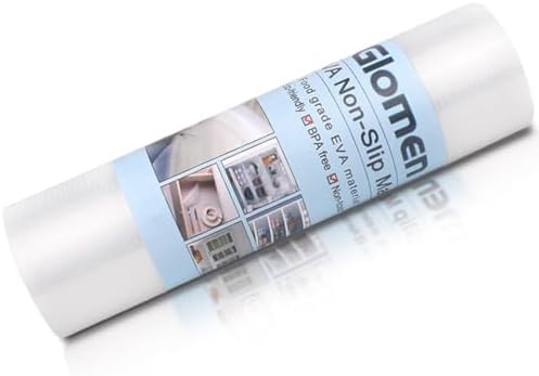 Shelf Liner, Non-Slip Cabinet Liner, Washable Oil-Proof for Kitchen Cabinet, Shelves, Refrigerator, Storage, Desks, 12 Inches x 20 FT