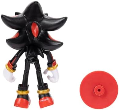 Sonic the Hedgehog 4-inch Shadow Action Figure with Star Spring Accessory. Ages 3+ (Officially licensed by Sega)