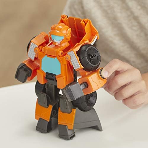 Transformers Playskool Heroes Rescue Bots Academy Wedge The Construction-Bot Converting Toy Robot