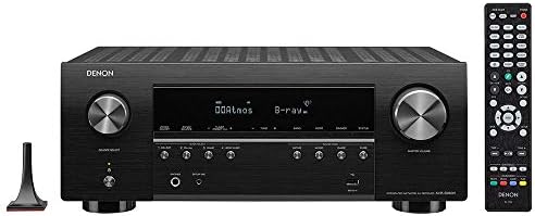 Denon AVR-S960H 8K Ultra HD 7.2 Channel (90Watt X 7) AV Receiver, Black