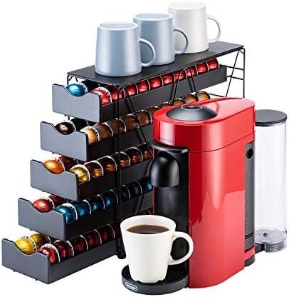 FlagShip Nespresso Vertuo Pod Holder 60 Large Pods Capacity 3 Tier