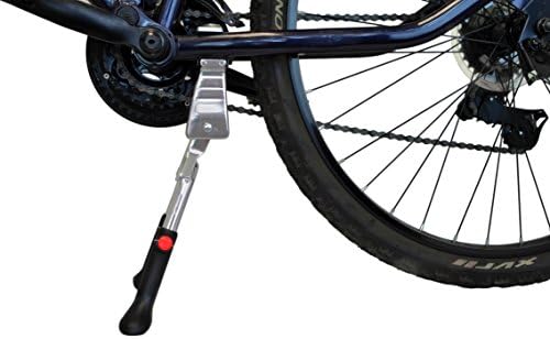 Lumintrail Center Mount Bike Double Leg Kickstand - Adjustable Height Kick Stands for 24, 26, 27.5, 29 Inch Adult Bicycles - Perfect for Cruiser, Road and Hybrids