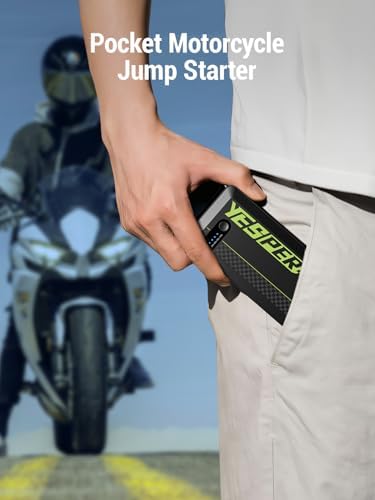 YESPER 12V Portable Car Jump Starter 1500A Motorcycle Battery Jump Pack | Supersafe Powerful Booster Jump Box Pocket Starter Pack(Up to 7L Gas and