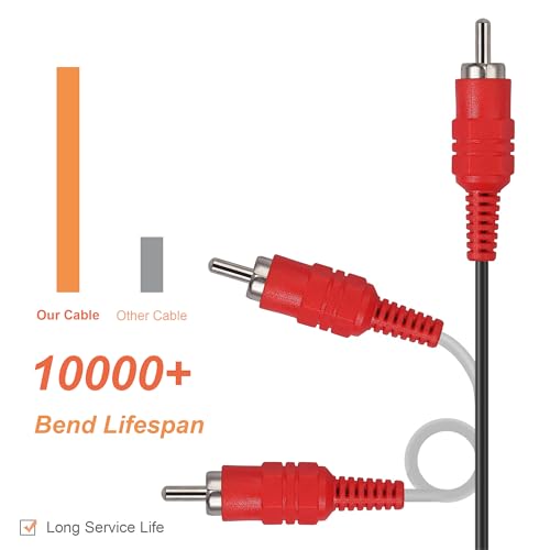 S Video RCA AV Cable for Dreamcast, S-Video Audio Video Cable Compatible with Sega Dreamcast DC, 1.8M/6FT