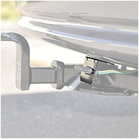 CURT 58003 Easy-Mount Trailer Wiring Bracket for 2-1/2 Inch Receiver, Fits 4 or 5-Way Flat and 6 or 7-Way Round Connector Sockets