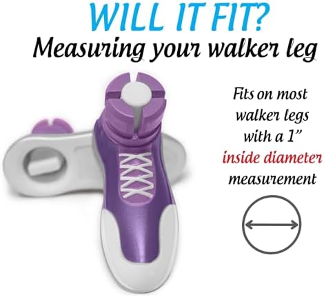Sneaker Walker Glides for 1" Walker Tubes - Pink - 1 Pair