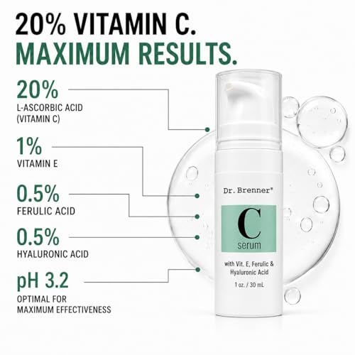 Vitamin C Serum 20% Pure L-Ascorbic Acid, Ferulic Acid