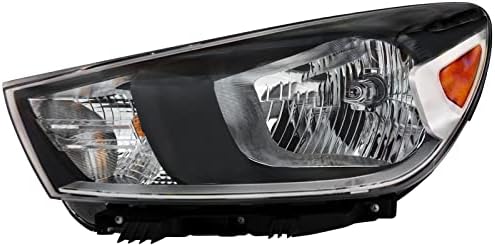 Headlight CAPA Certified Left Driver Compatible with 2018-2023 KIA Rio 5 Sedan and Hatchback