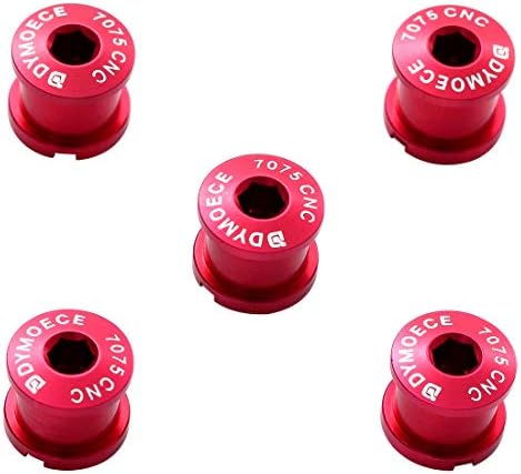 Double Chainring Bolts 7075 Aluminum Alloy for Road MTB M8 Crankset | Bike Chainring Bolts Anodized Anti-Corrosion CNC Machined
