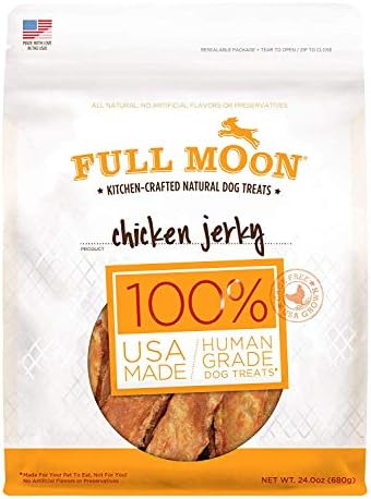 All Natural Human Grade Dog Treats, Chicken Jerky, 24 Ounce (2 Packs)
