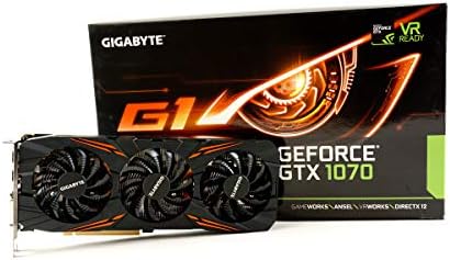 Gigabyte GeForce GTX 1070 G1 Gaming Video/Graphics Cards GV-N1070G1 GAMING-8GD (Renewed)