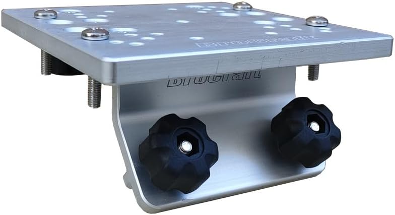 Brocraft Universal 45 Degree Track Bracket for Downrigger, Compatible with Lund Sport Track, Ranger & G3 Boats, Boat Downrigger Mounting Bracket