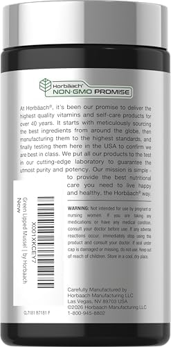Horbäach Green Lipped Mussel |120 Capsules | from New Zealand