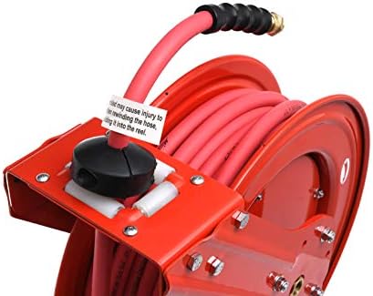 MILTON Industrial Hose Reel 2790-50D, Auto Retractable, Chemical Resistant, Prevent Cracking, Flexible in Extreme Conditions, 1/2” Hose ID