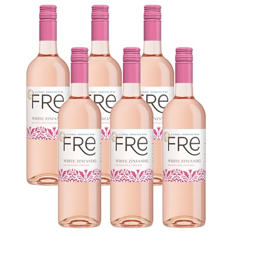 Sutter Home Fre White Zinfandel from California Vineyards - Fragrant Strawberry Aromas with Pleasant, Lingering Finish (1 Pack, White Zinfandel)