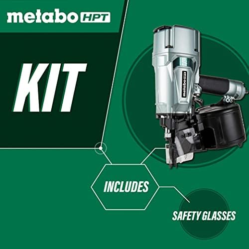 Metabo HPT Coil Framing Nailer | Pro Preferred Brand of Pneumatic Nailers | 15 Degree Magazine | Accepts 2-Inch up to 3-1/4-Inch Nails | Ideal for