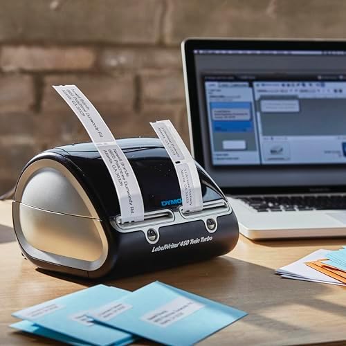 LabelWriter 450 Twin Turbo Label Printer, 71 Labels/min Print Speed, 5.5 x 8.4 x 7.4