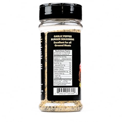 Hi Mountain Hickory Burger Seasoning | Smoked Hamburger Seasoning | Smoked hickory burger seasoning with garlic for rich grilled flavor on beef, turkey, chicken and venison burgers.