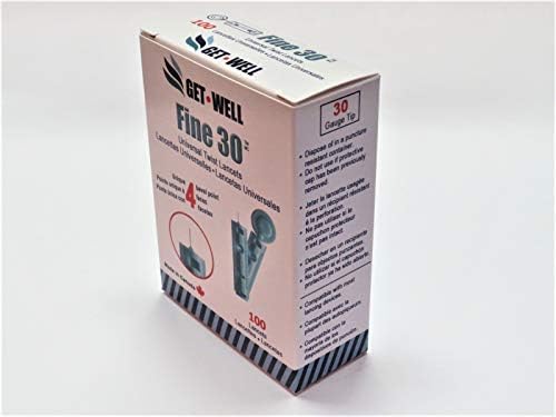GET WELL Fine 30g Universal Twist Lancets 100 Ct. - Made in Canada ! & Fora V10/D10/D20/V12/Premium V12 Blood Glucose Test Strips 100 Ct. (EXP