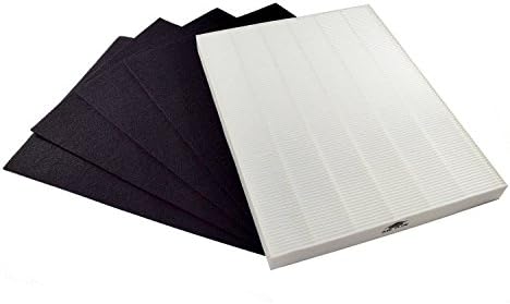 HQRP True HEPA + 4 Carbon Filter Set compatible with Kenmore 85300 SA300 32.85300 PlasmaWave, 118012-KM 118012 85301 32.85301 Replacement
