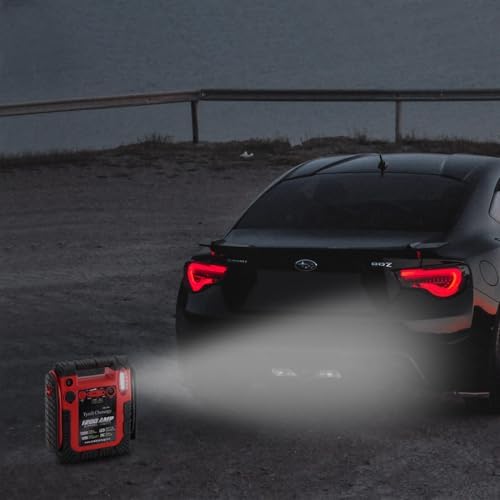 1800A Peak Car Jump Starter, 20000mAh Battery Booster for up to 6.5L Gas/5L Diesel Engines, 12V Portable Power Bank with LED Light, USB Outports