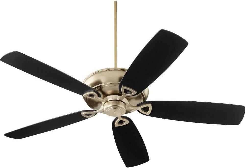 Quorum 40625-80 Transitional 62``Ceiling Fan from Alto Collection in Brass - Antique Finish,