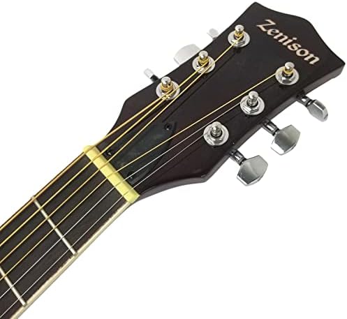 Acoustic Electric Guitar Sunburst Mahogany Traditional Resonator with Built-in Pre Amplifier, Steel Strings